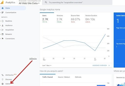 Which Goals Are Available in Google Analytics? step 1